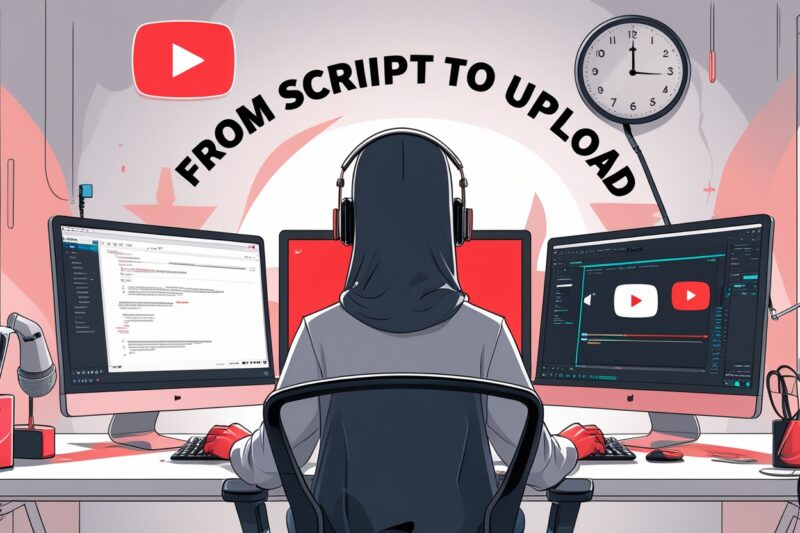 From Script to Upload: How I Create Faceless YouTube Videos in Under 2 Hours