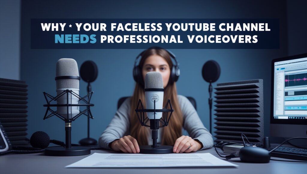 Why Your Faceless YouTube Channel Needs Professional Voiceovers