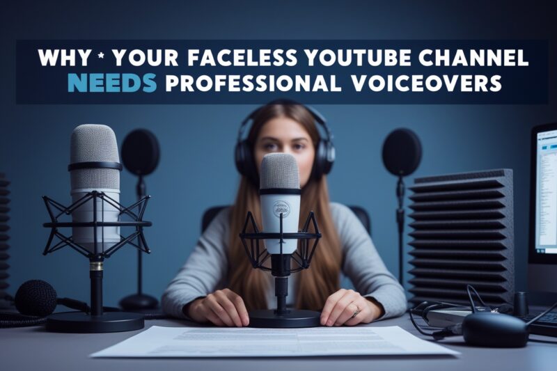 Why Your Faceless YouTube Channel Needs Professional Voiceovers