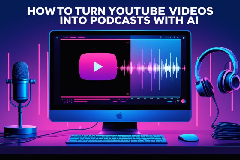 How to Turn YouTube Videos into Podcasts with AI