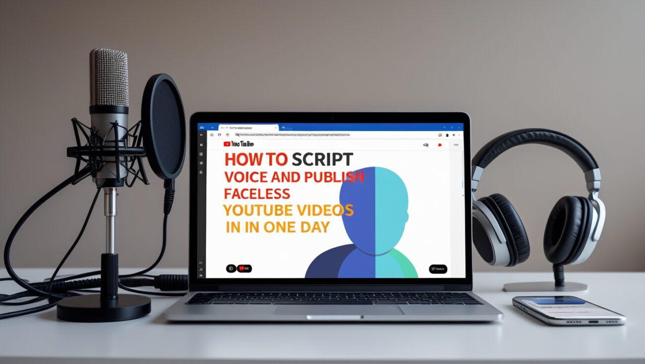 How to Script, Voice, and Publish Faceless YouTube Videos in One Day