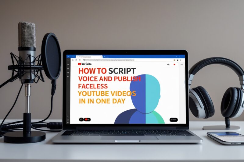 How to Script, Voice, and Publish Faceless YouTube Videos in One Day