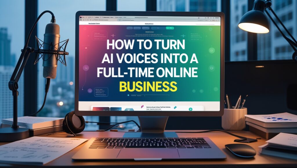 How to Turn AI Voices Into a Full-Time Online Business