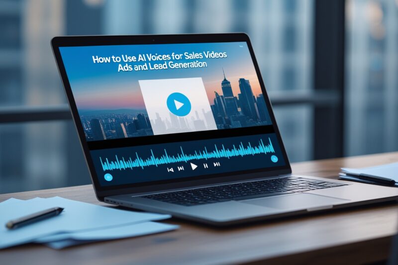How to Use AI Voices for Sales Videos, Ads, and Lead Generation