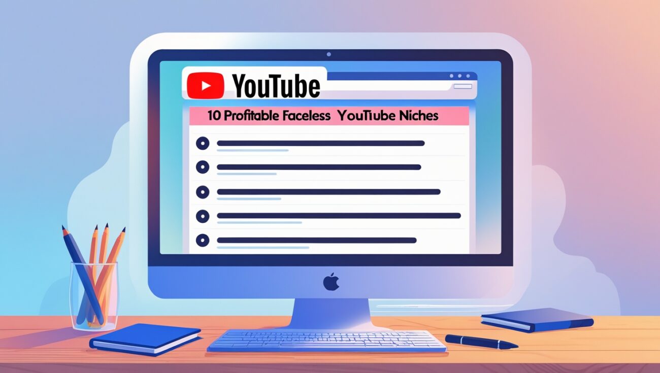10 Profitable Faceless YouTube Niches You Can Start Today