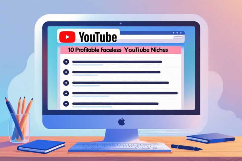 10 Profitable Faceless YouTube Niches You Can Start Today
