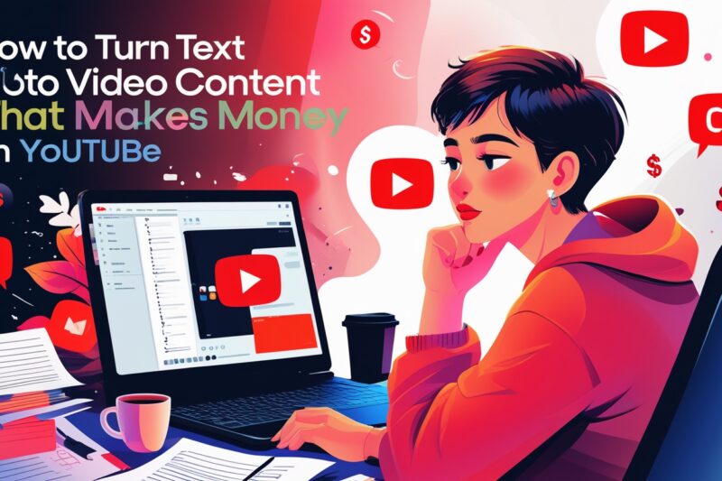 How to Turn Text Into Video Content That Makes Money on YouTube