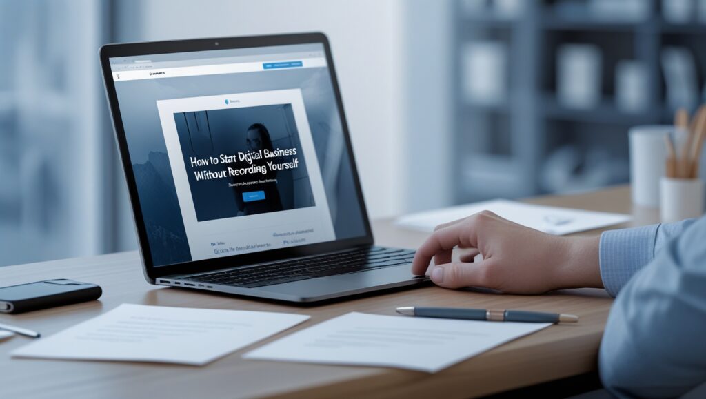 How to Start a Digital Business Without Recording Yourself