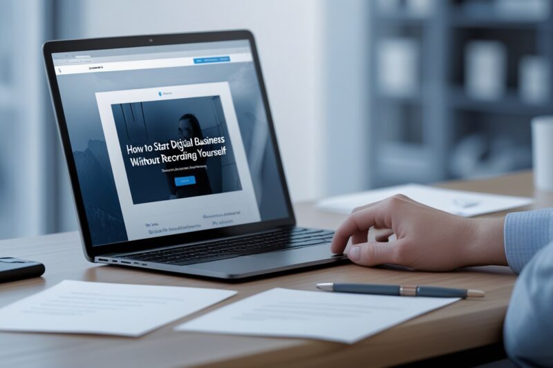 How to Start a Digital Business Without Recording Yourself
