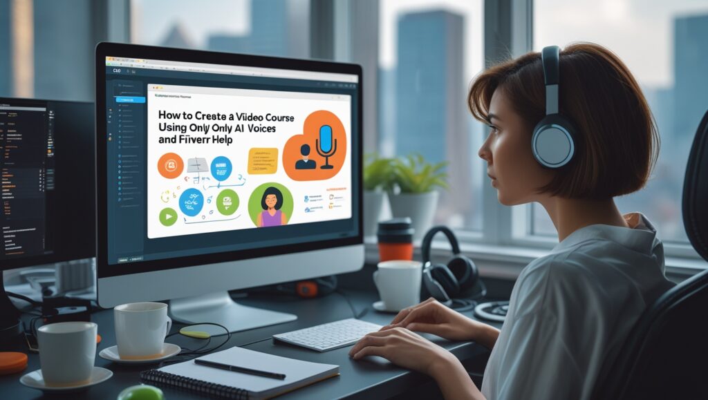 How to Create a Video Course Using Only AI Voices and Fiverr Help