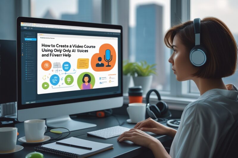 How to Create a Video Course Using Only AI Voices and Fiverr Help