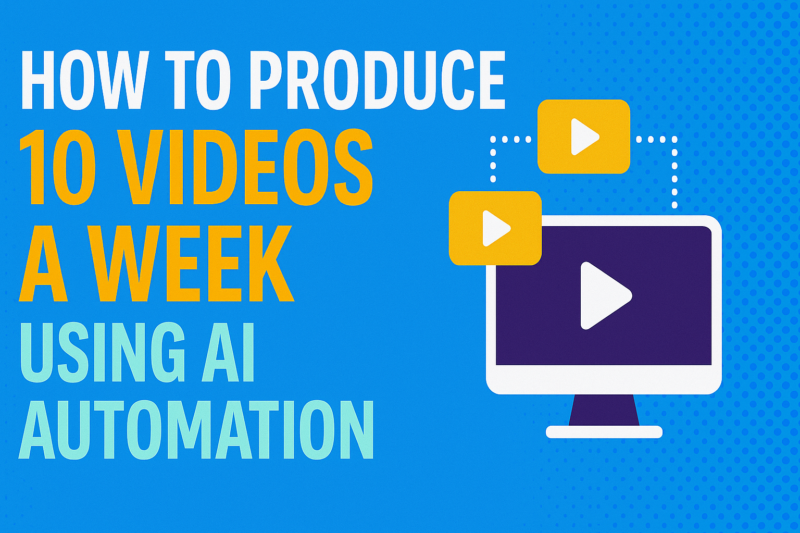 How to Produce 10 Videos a Week Using AI Automation