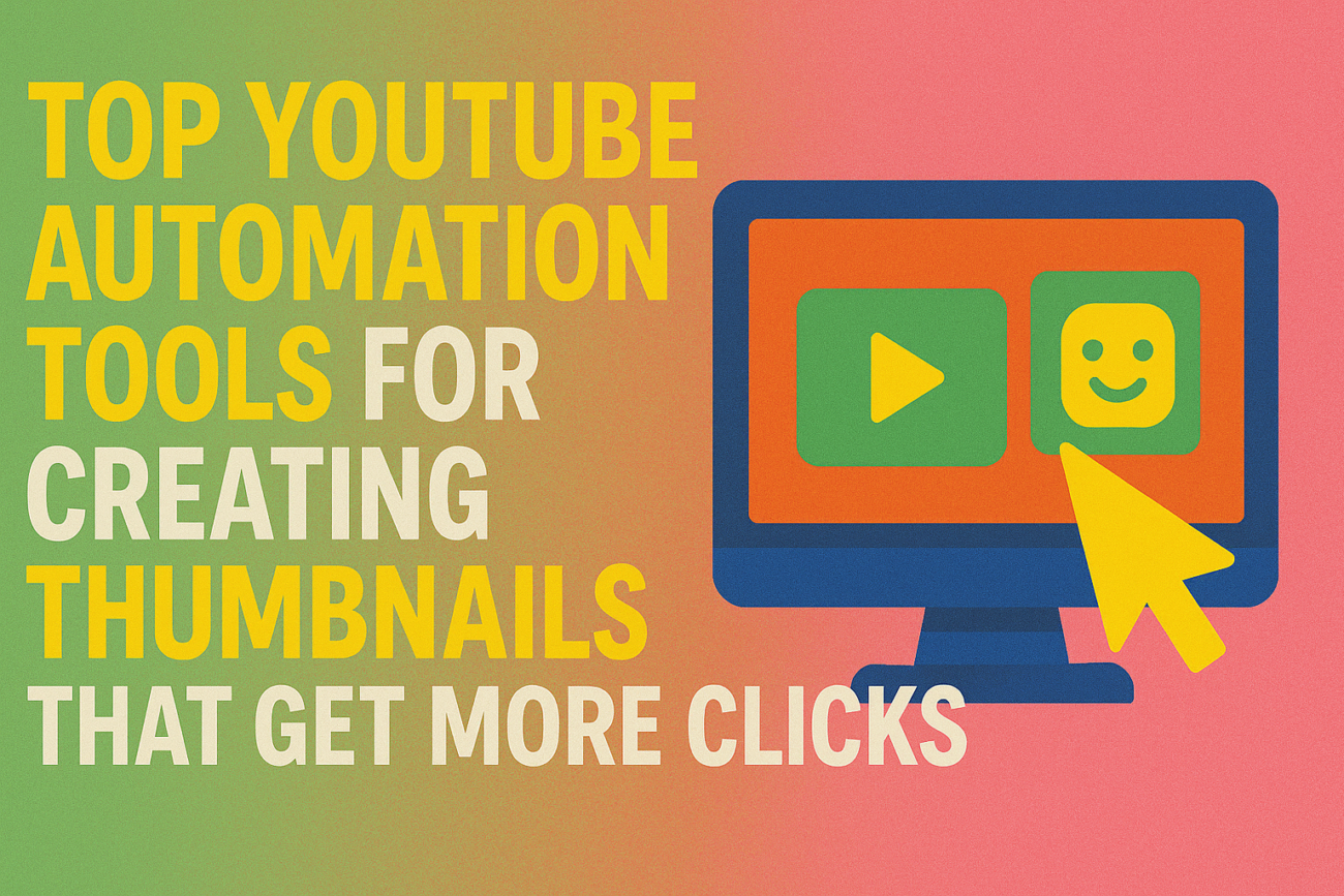 Top YouTube Automation Tools for Creating Thumbnails That Get More Clicks